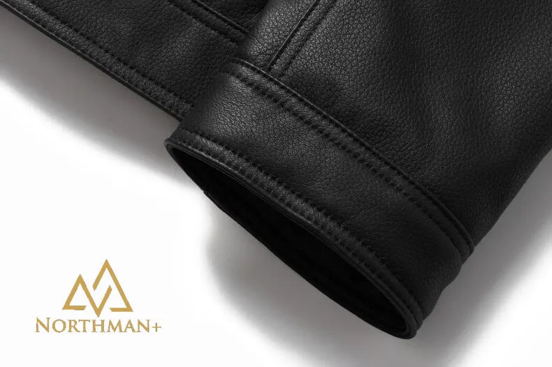 Pebble grain leather jacket V2