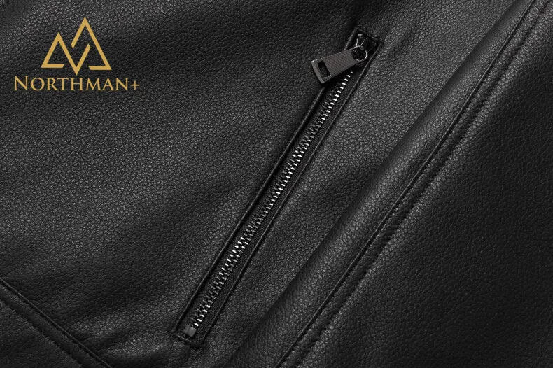 Pebble grain leather jacket V2