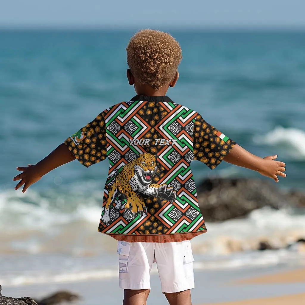 Personalized Afro Niger Kid Hawaiian Shirt Leopard Ankara African Pattern LT14