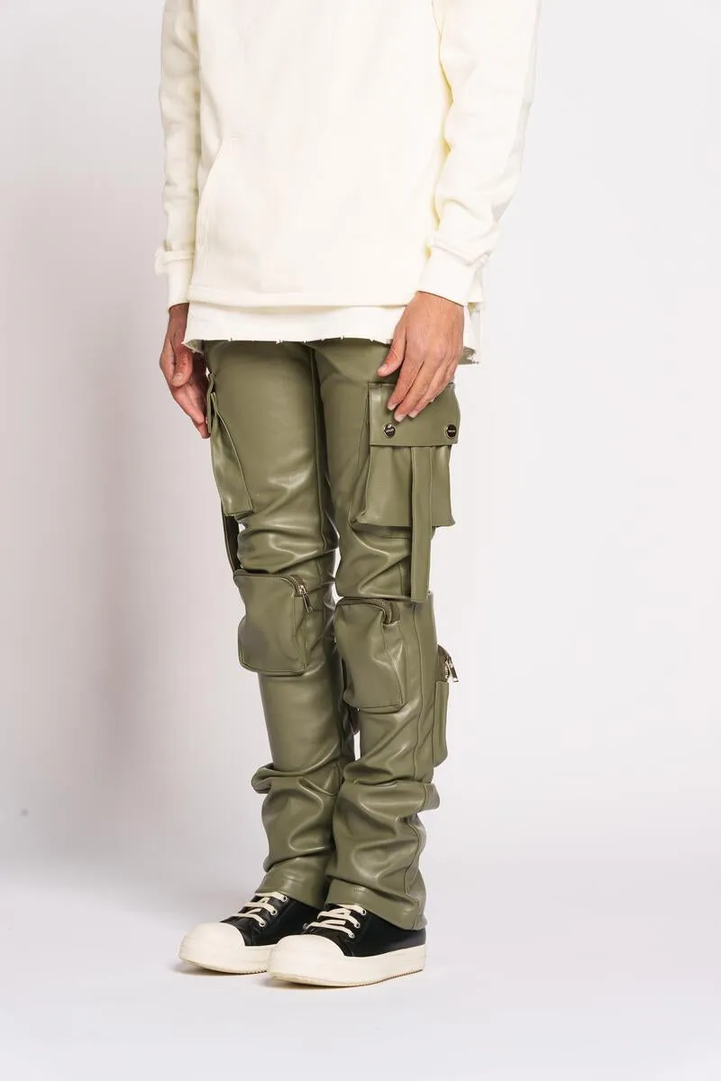 PHEELINGS NEVER LOOK BACK LEATHER CARGO STACK (OLIVE)