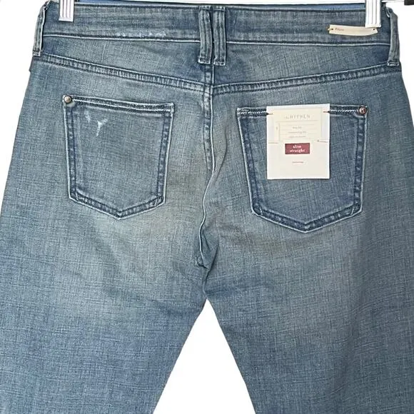 Pilcro and the Letterpress the Hyphen boy fit embroidered jeans size 26 NEW