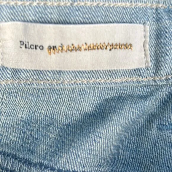 Pilcro and the Letterpress the Hyphen boy fit embroidered jeans size 26 NEW