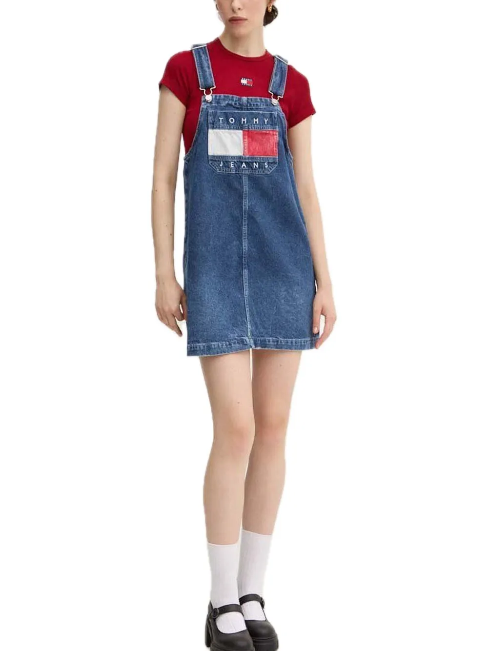 Pinafore Dress - Denim Medium