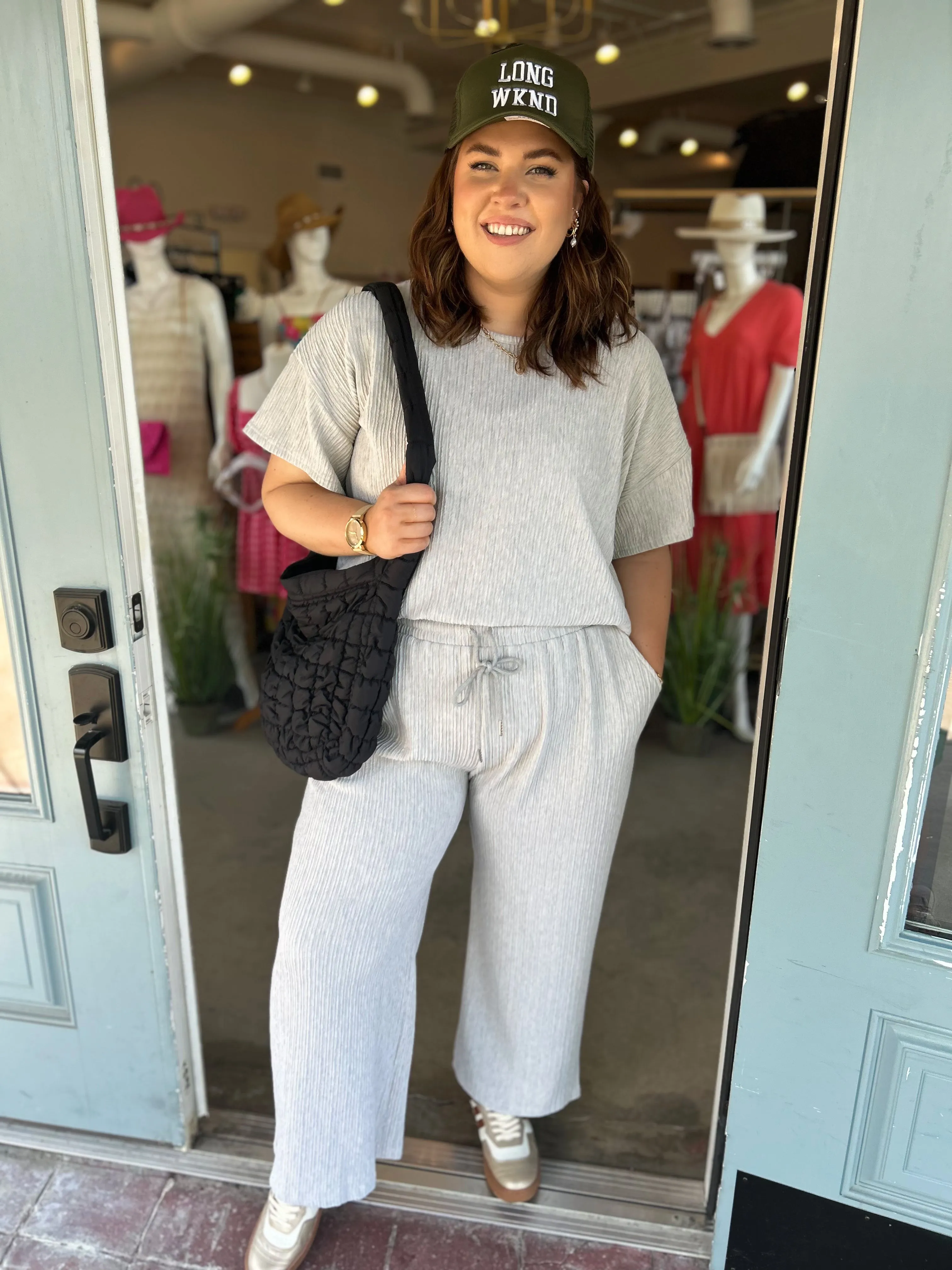 PLUS Textured Knit Set