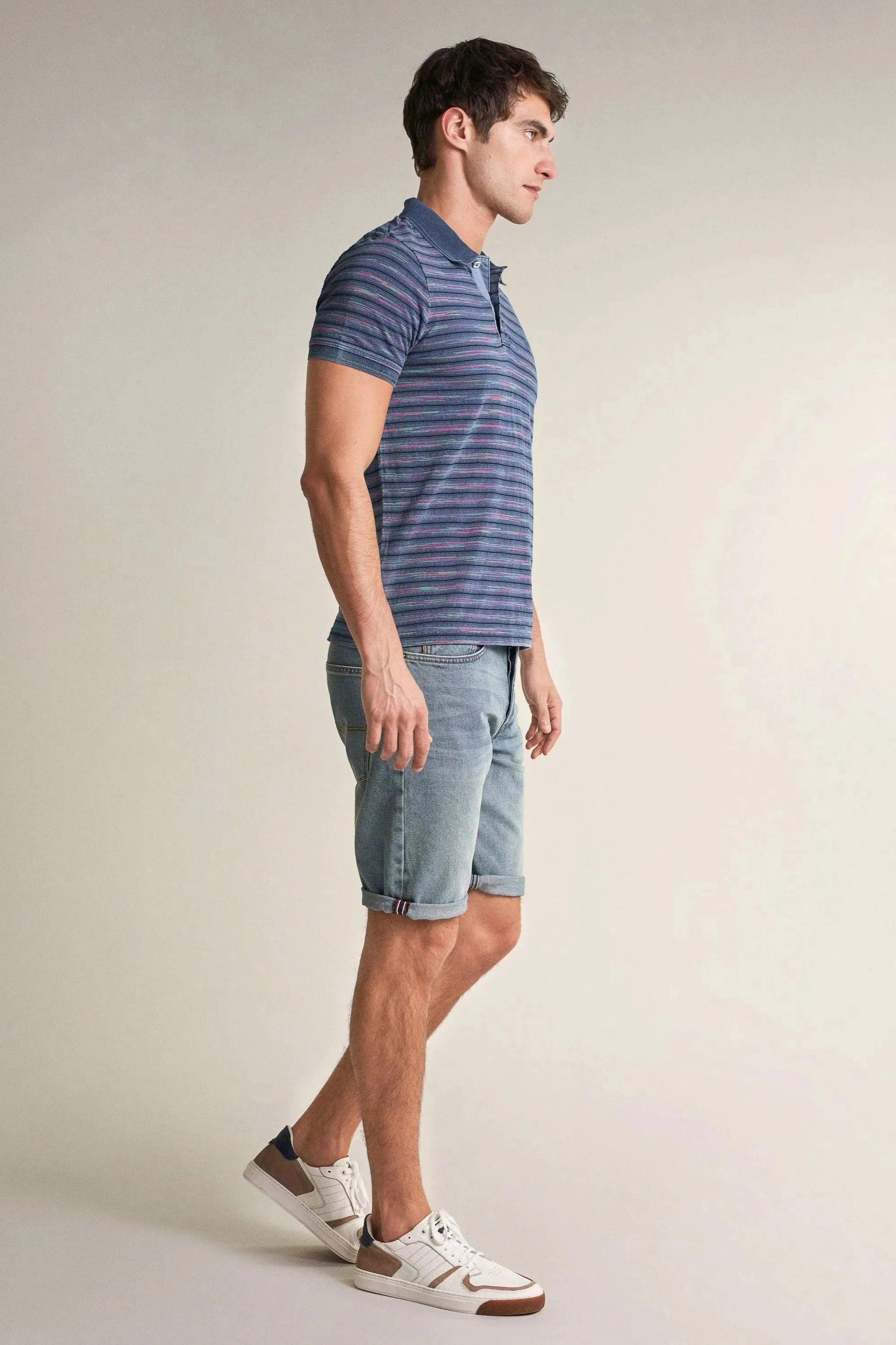 Polo Regular Fit con Textura