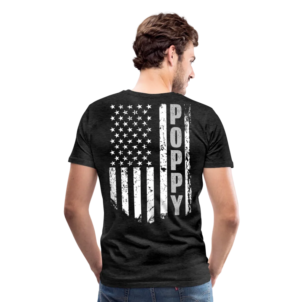 Poppy American Flag Men's Premium T-Shirt