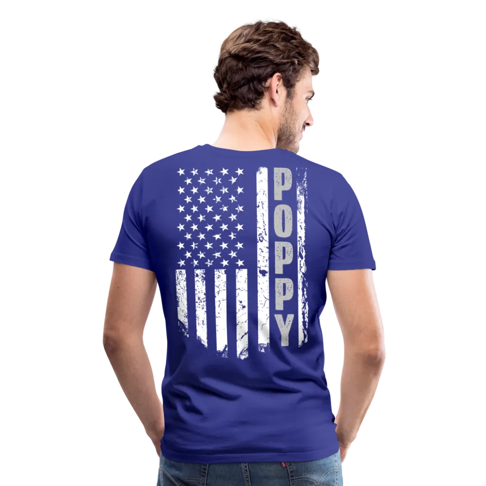 Poppy American Flag Men's Premium T-Shirt