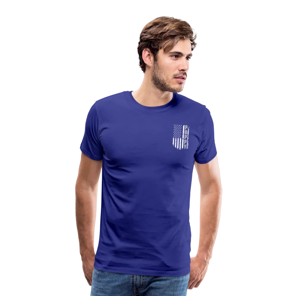 Poppy American Flag Men's Premium T-Shirt