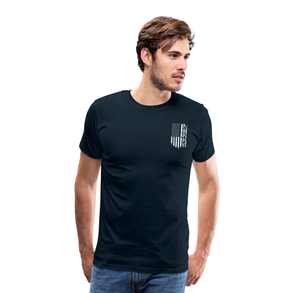 Poppy American Flag Men's Premium T-Shirt