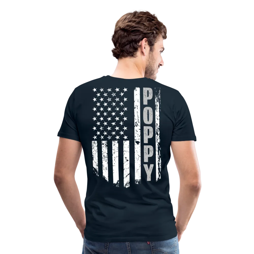 Poppy American Flag Men's Premium T-Shirt
