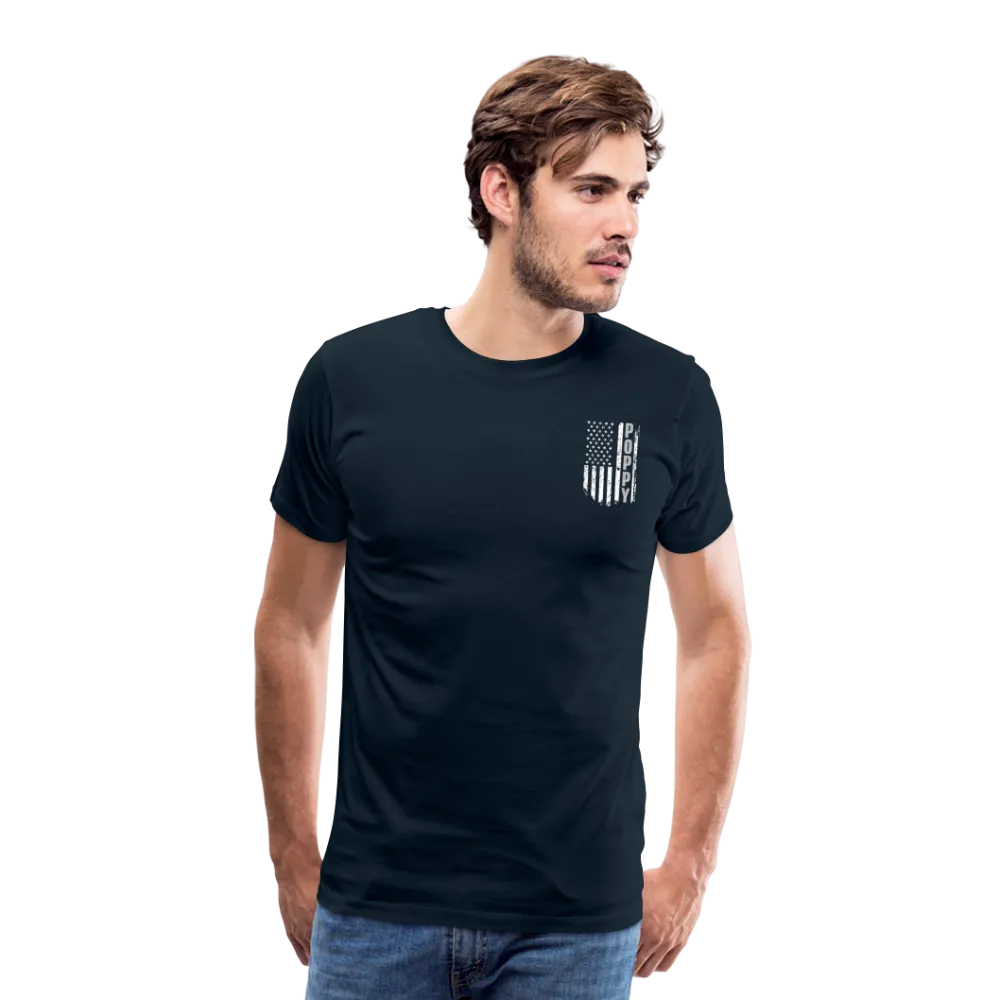 Poppy American Flag Men's Premium T-Shirt