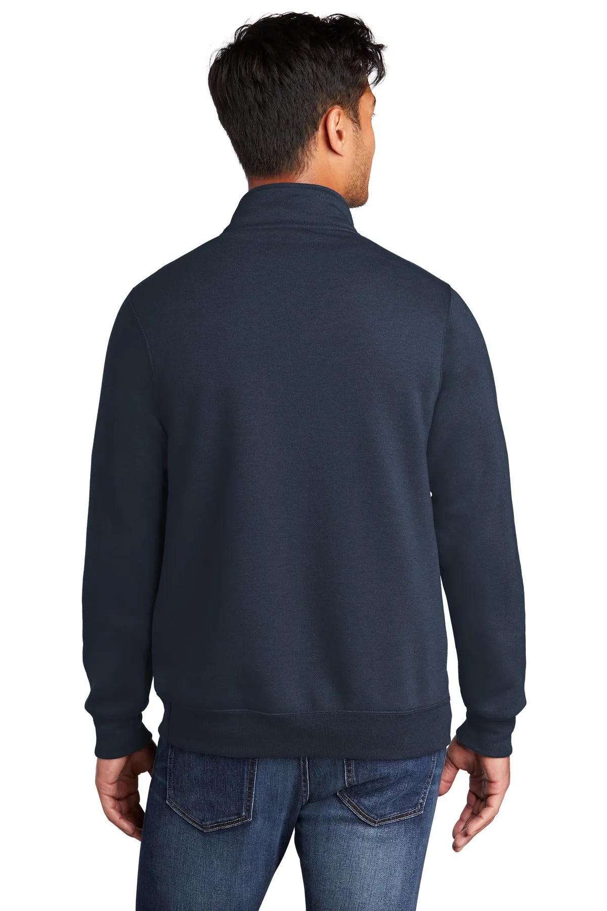 Port & Company  Core Fleece 1/4-Zip Pullover Sweatshirt PC78Q Navy