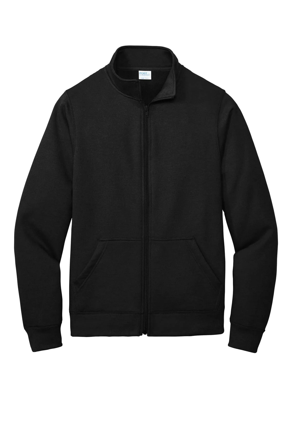 Port & Company  Core Fleece Cadet Full-Zip Sweatshirt PC78FZ Jet Black