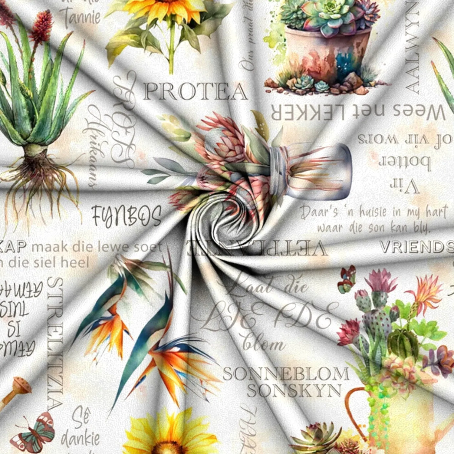 Printed Mini Matt Afrikaans Blomme