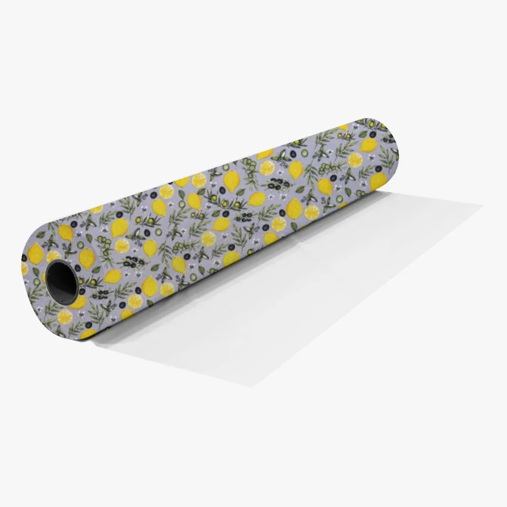 Printed Mini Matt Lemon & Olive Grey