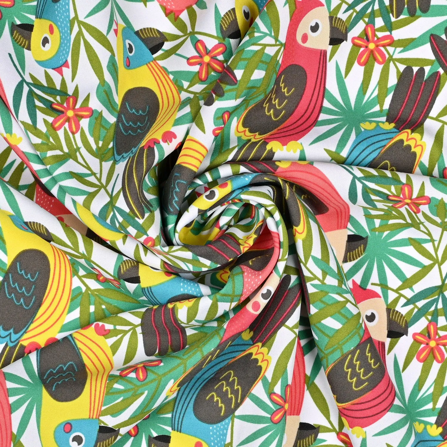 Printed Mini Matt Parrot Party Aqua