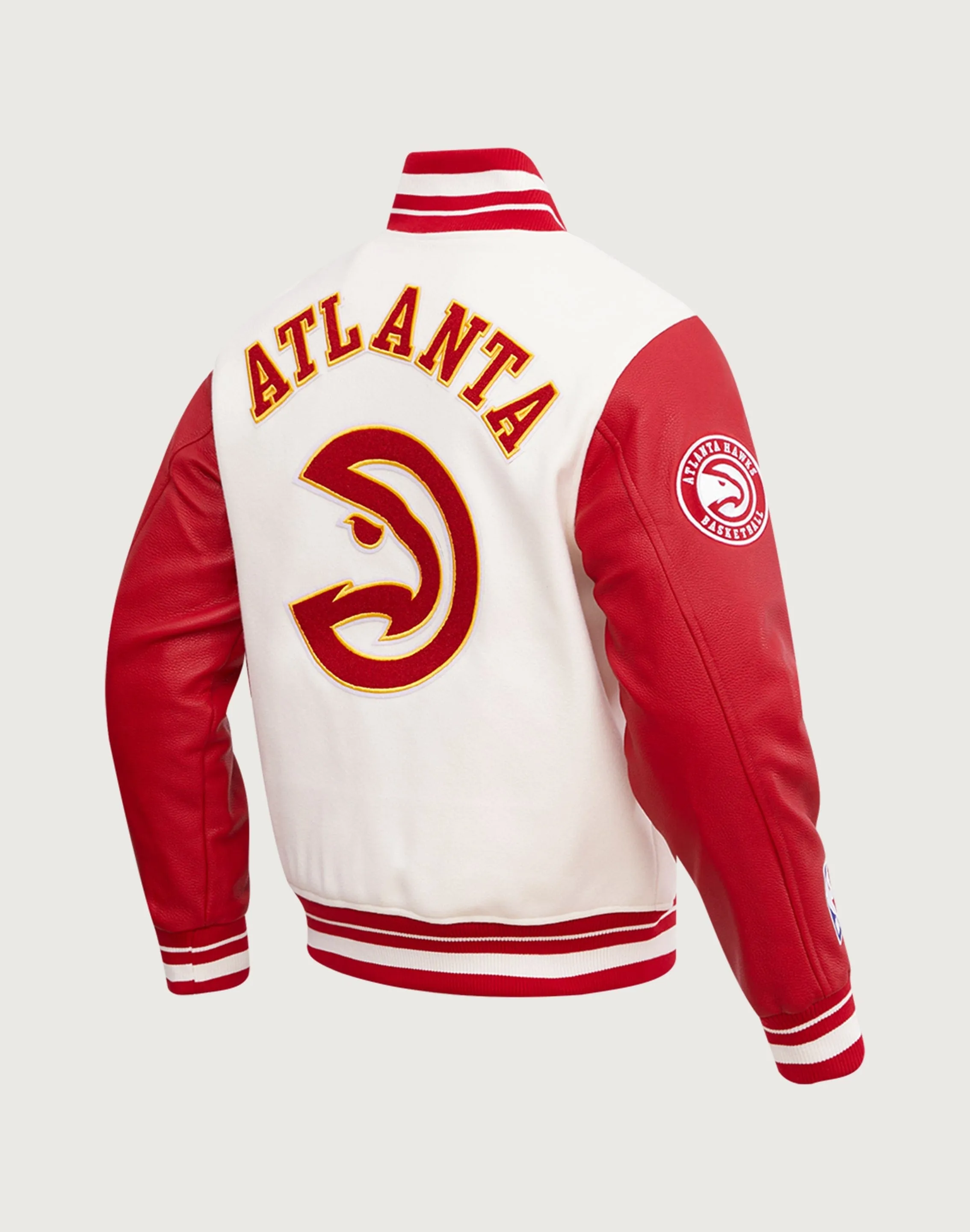 Pro Standard Atlanta Hawks Retro Classic Rib Wool Varsity Jacket