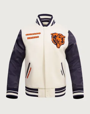 Pro Standard Chicago Bears Retro Classic Rib Wool Varsity Jacket