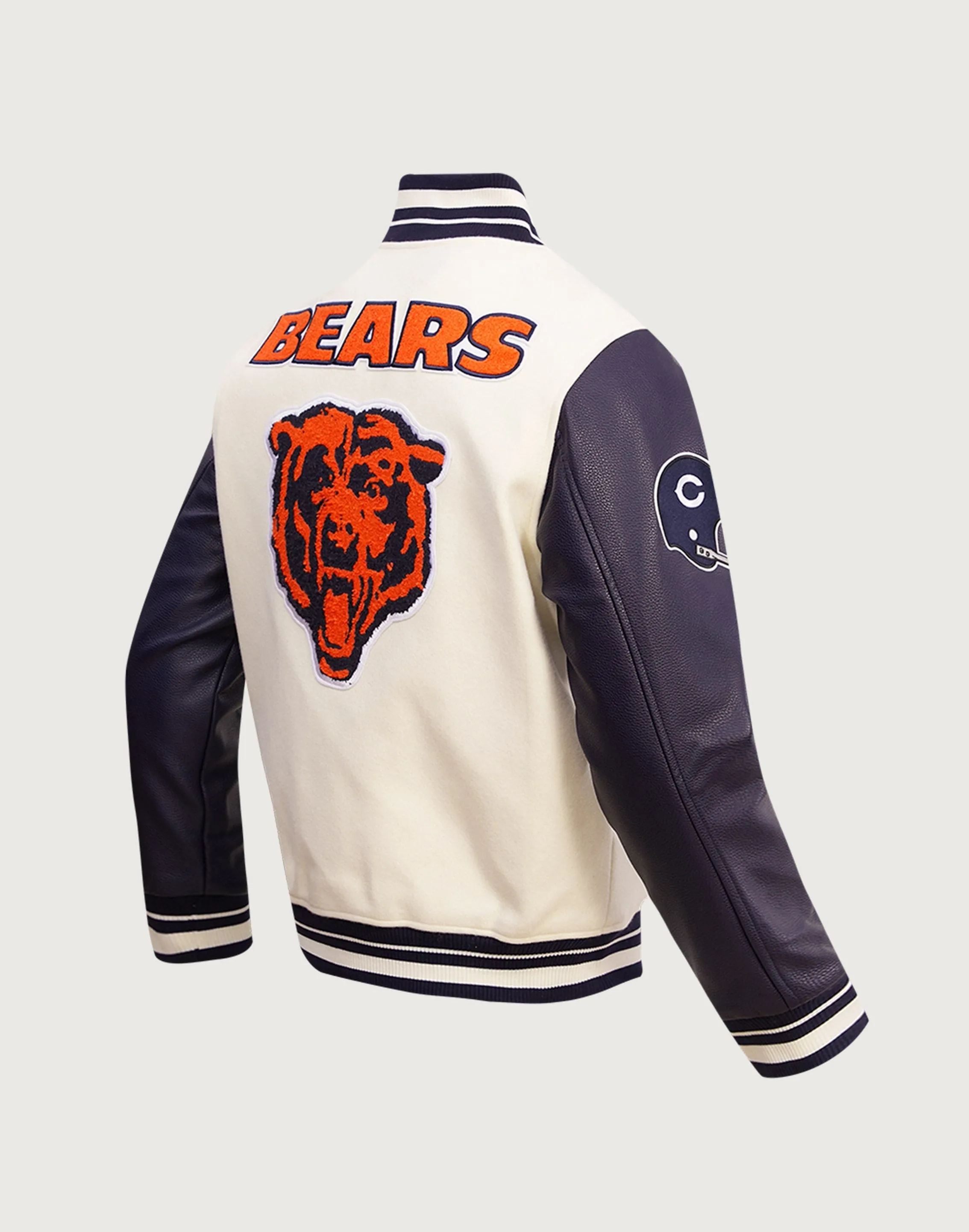 Pro Standard Chicago Bears Retro Classic Rib Wool Varsity Jacket