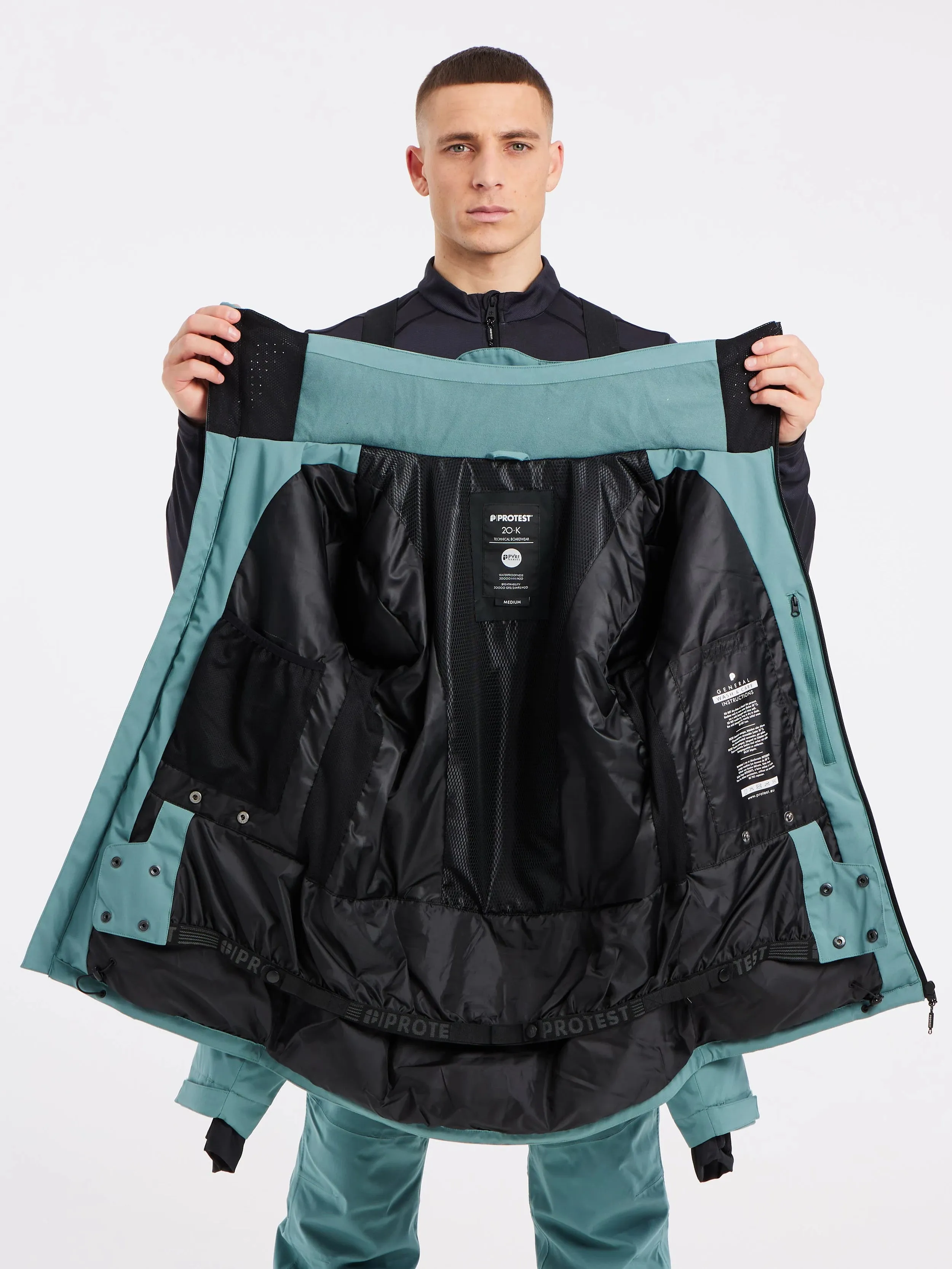 Protest Timo Jacket Mens Atlantic Green