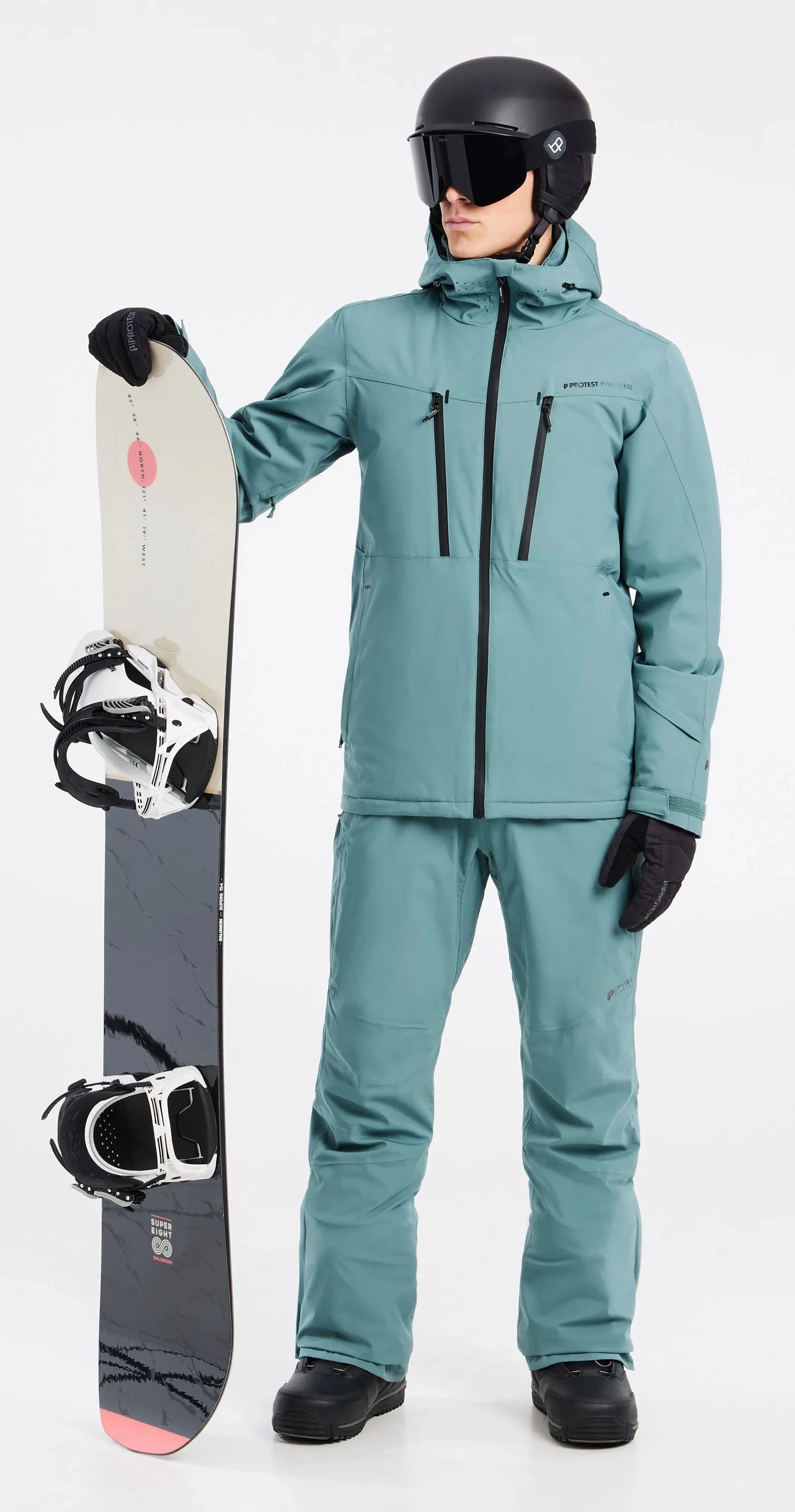 Protest Timo Jacket Mens Atlantic Green