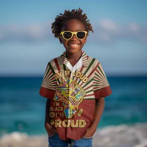 Proud African Kid Hawaiian Shirt - Hand Up Africa Map Art DT02