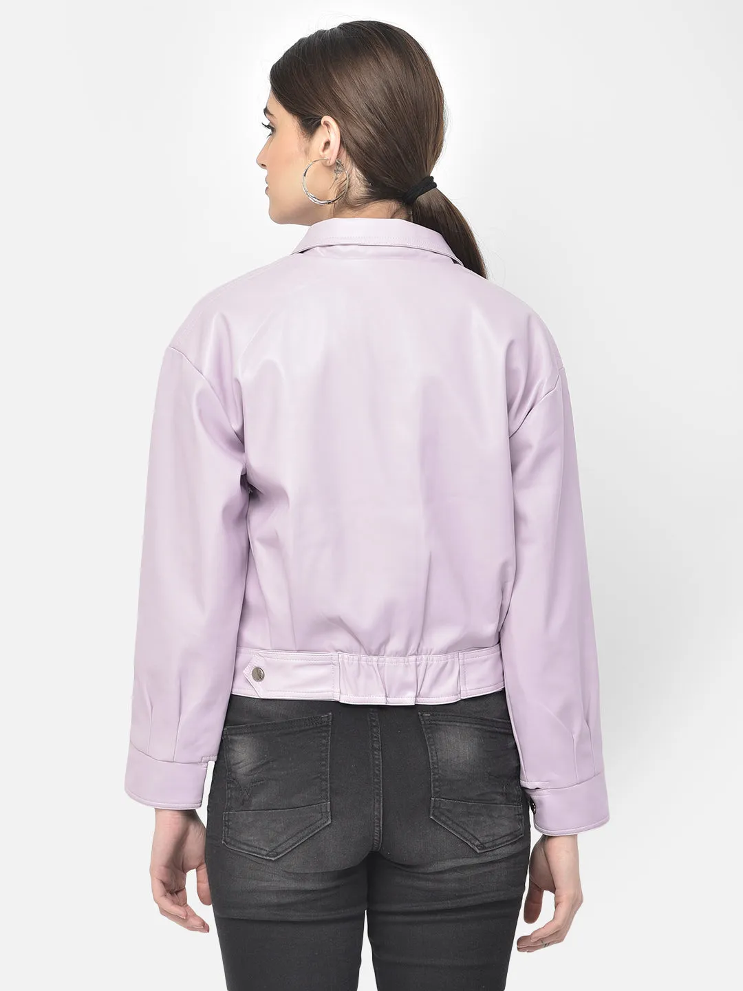 Purple Leather Jacket