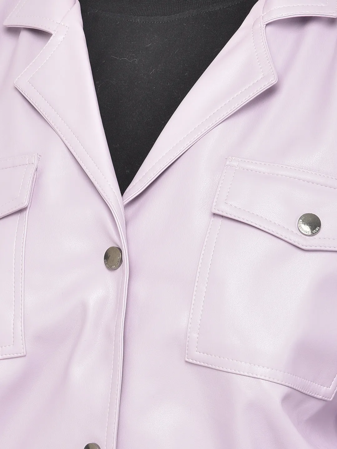 Purple Leather Jacket