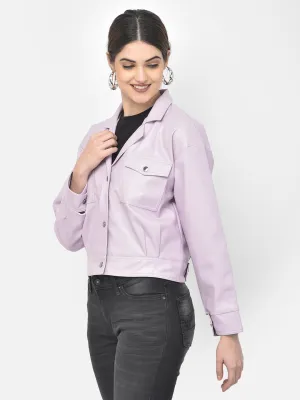 Purple Leather Jacket