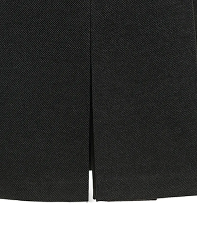 Q.C PLAY: Wool Pile Pin Tuck Pocket Skirt Shorts - 2 Colors