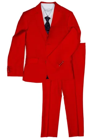 "Austin" Kids Red 5-Piece Suit