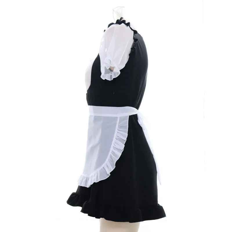 "BLACK WHITE TRANSLUCENT" MAID OUTFIT N031505