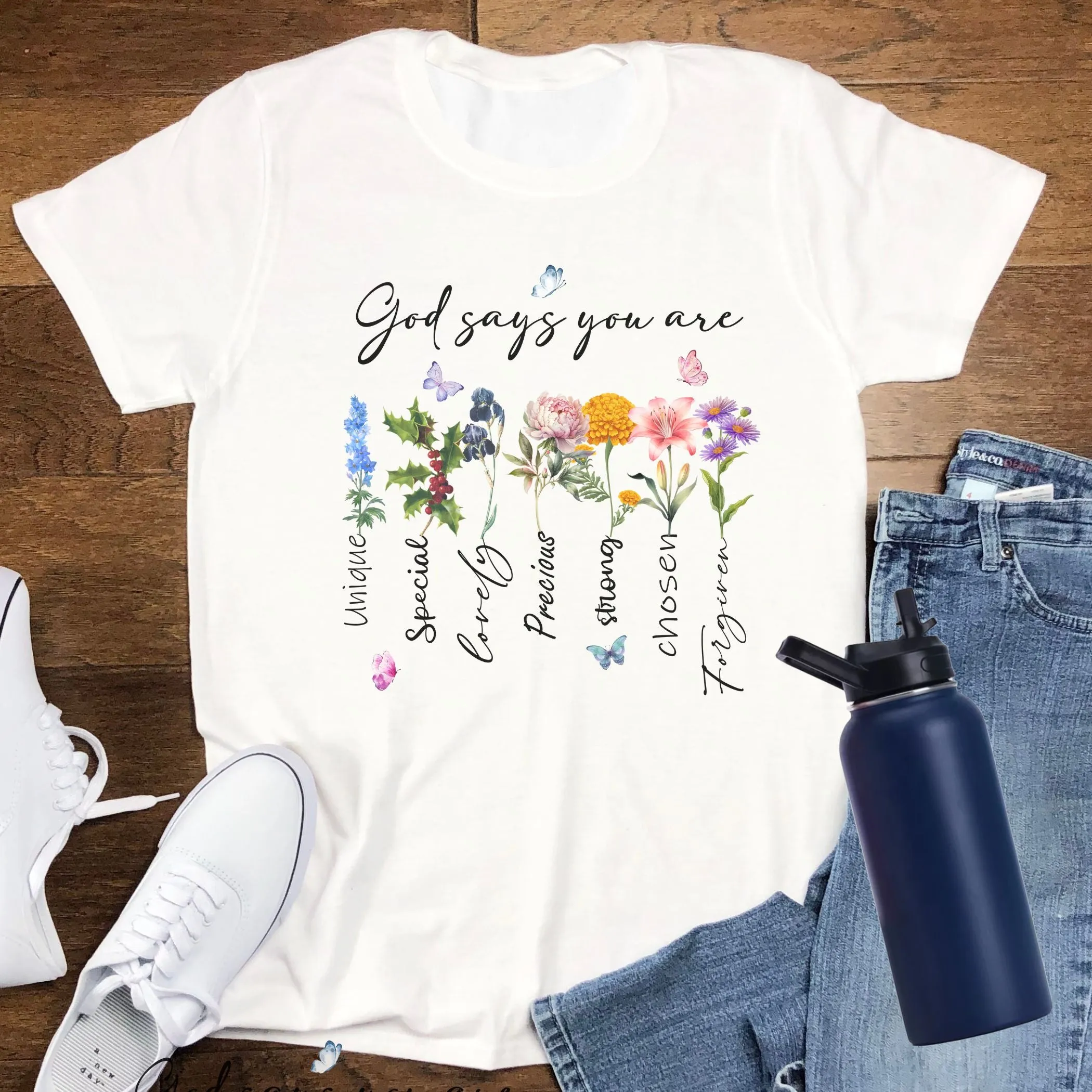 "God Says You Are": Kids Crewneck T-shirt