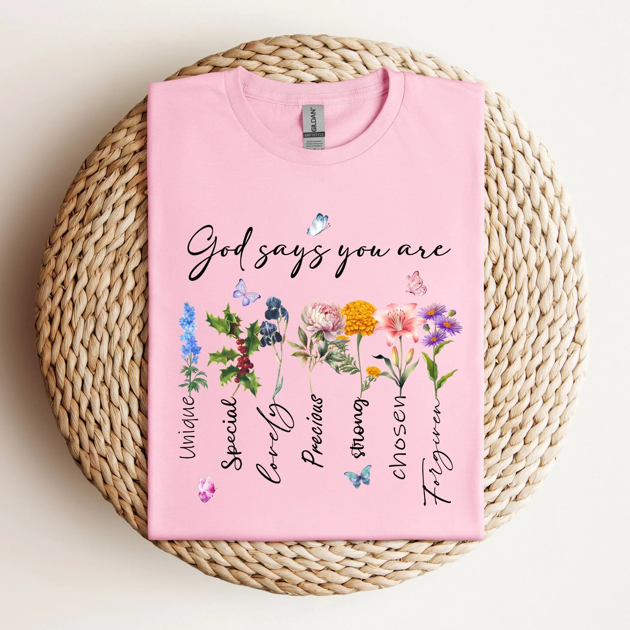 "God Says You Are": Kids Crewneck T-shirt