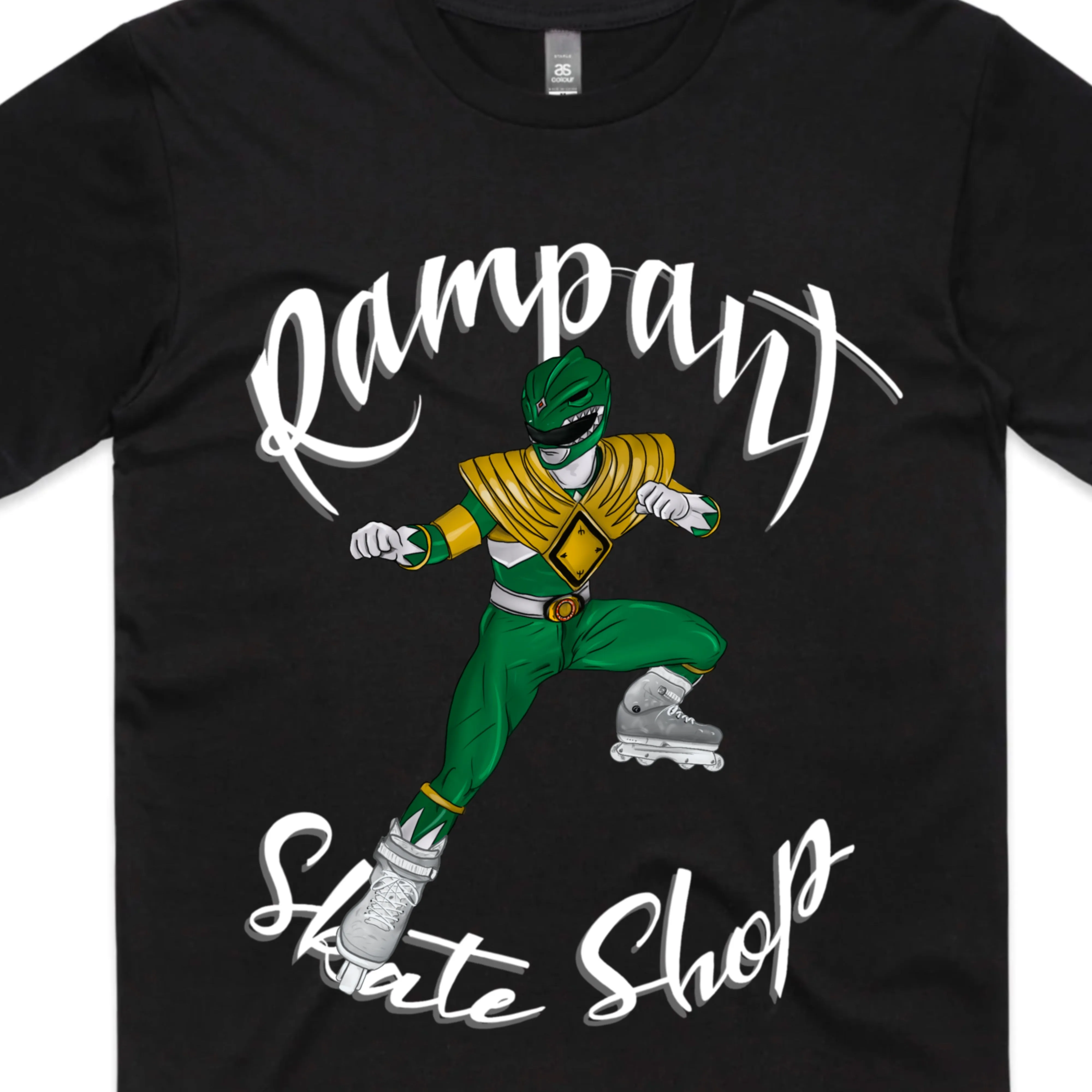 Rampant Skate Shop T-Shirt - Green Ranger