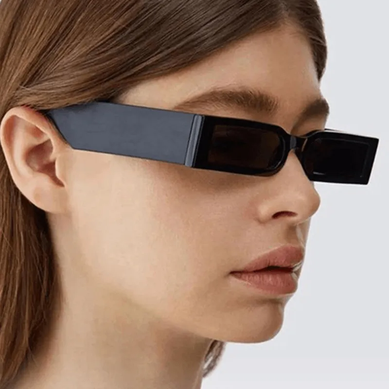 Rectangle Frame Fashion Sunglasses Women 2021 Hippie Vintage Designer Wholesale Bulk Shades Glass for Men and Women