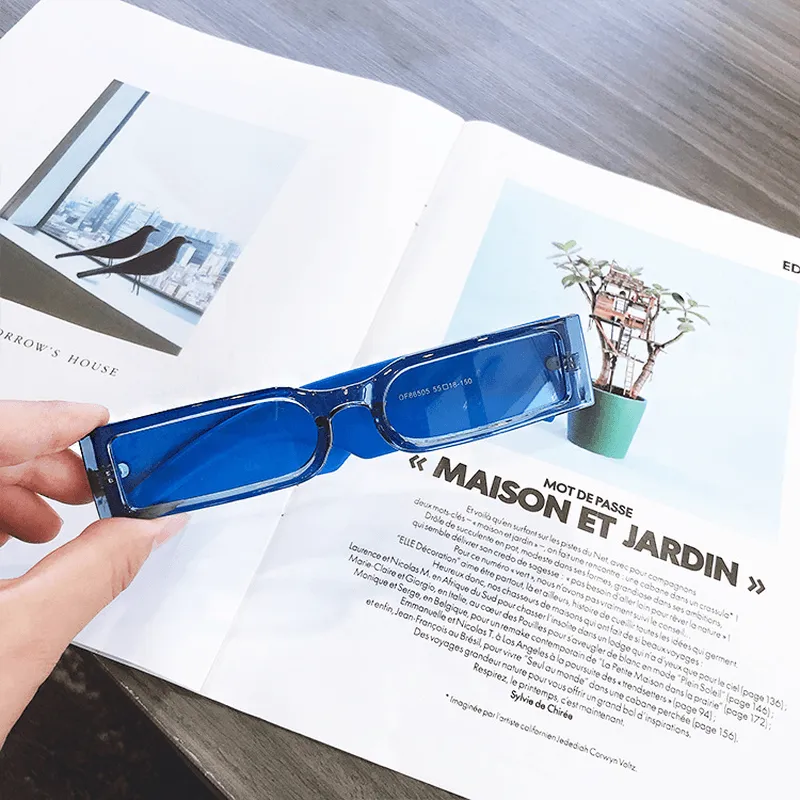 Rectangle Frame Fashion Sunglasses Women 2021 Hippie Vintage Designer Wholesale Bulk Shades Glass for Men and Women