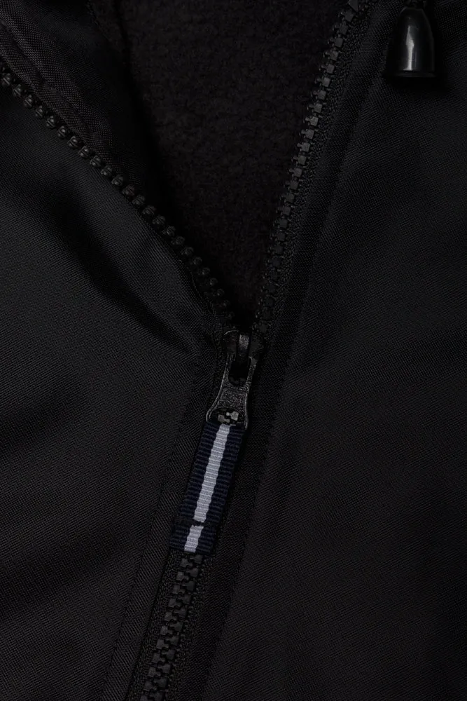 Reflective Rain Jacket Black