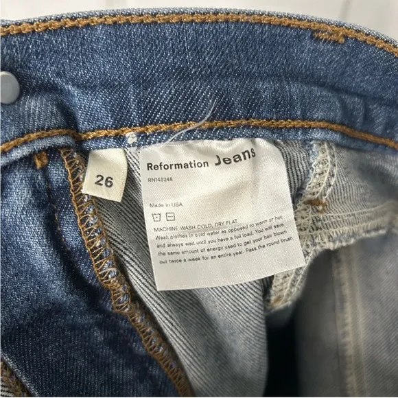 REFORMATION Women’s Susie High Rise Jeans size 26