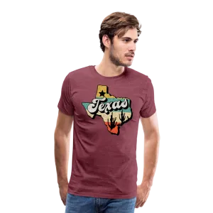 Retro Texan Vibes: Premium Cotton Shirt with Vintage Texas Logo