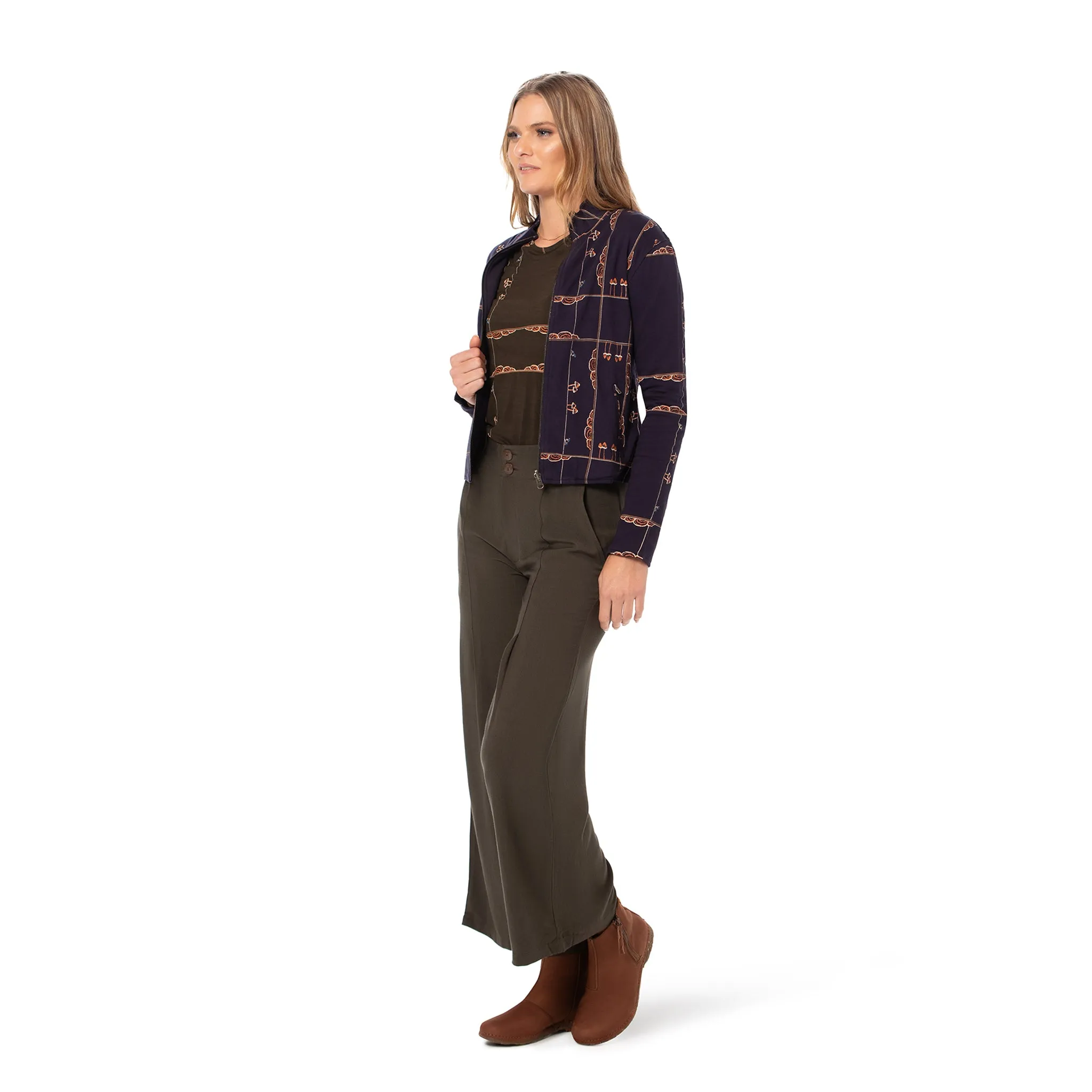 Reversible Bamboo Fleece Jacket - Shorter