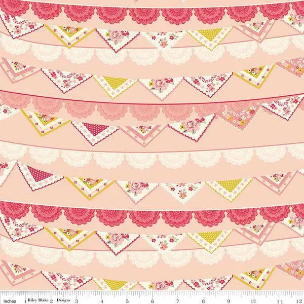 Riley Blake - Vintage Daydream - Vintage Banner - Pink