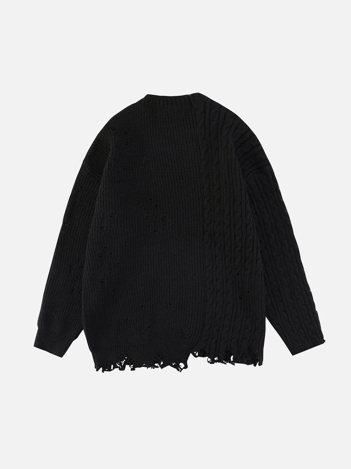 Rimiro - Irregular Patchwork Twist Sweater