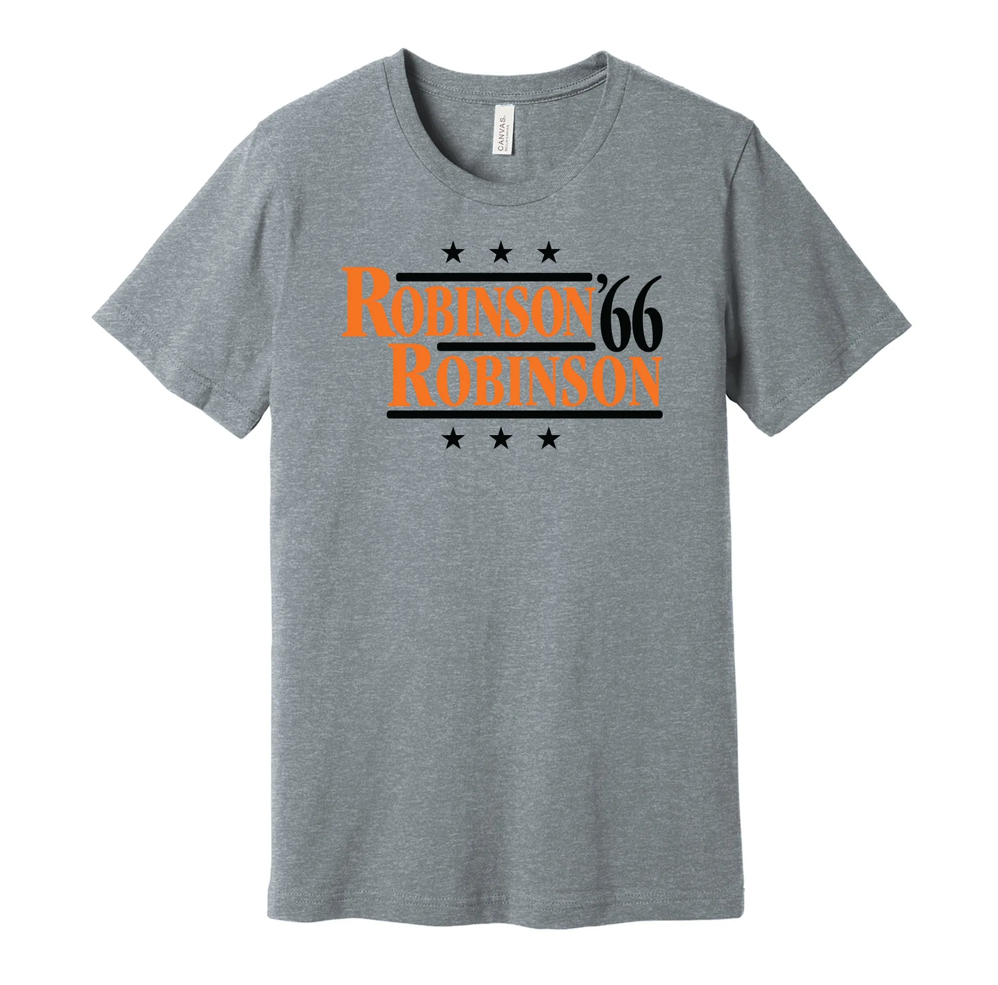 Robinson & Robinson '66 - Baltimore Baseball Legends Political Campaign Parody T-Shirt - Hyper Than Hype Shirts