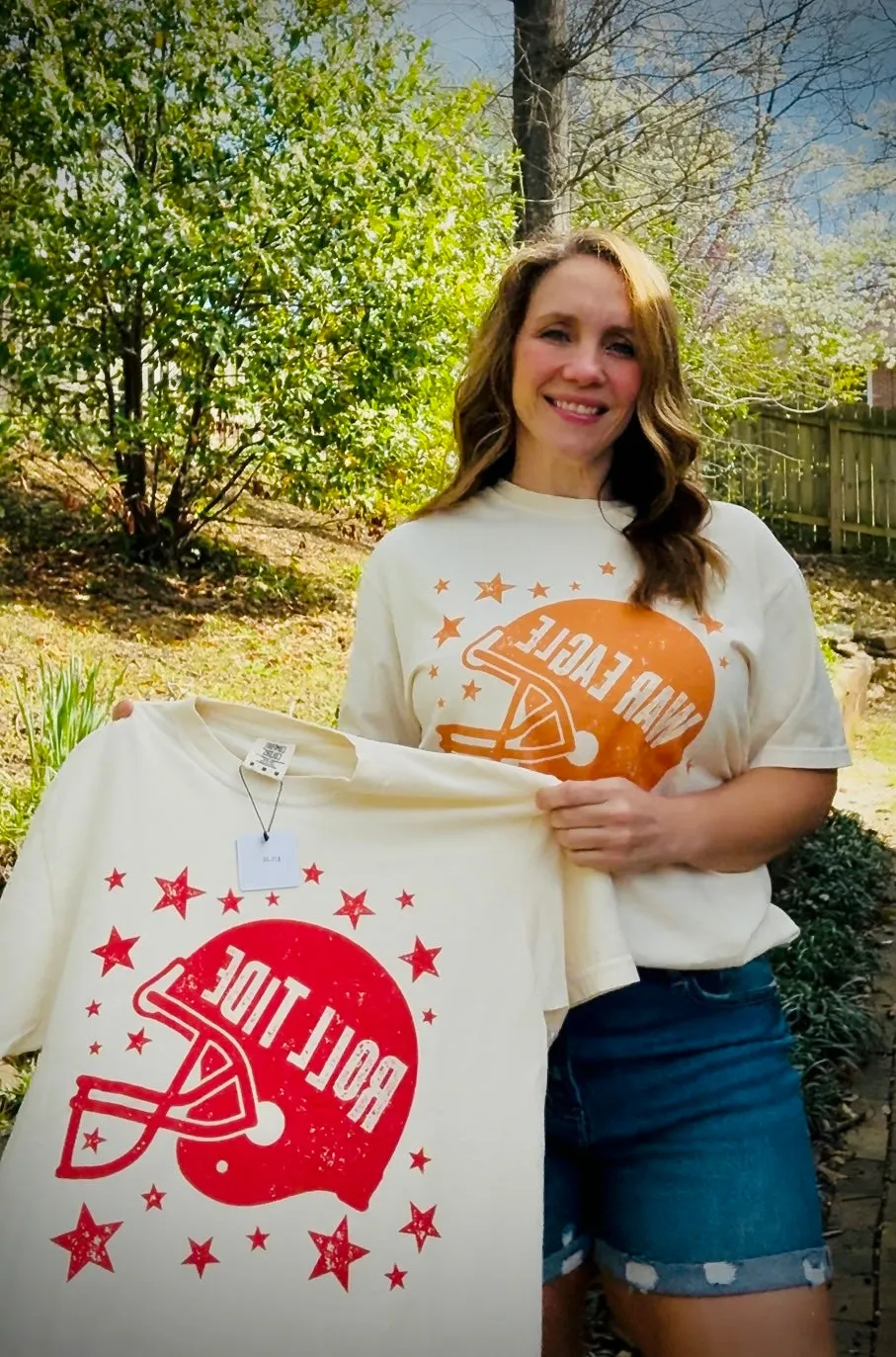 “Roll Tide” & “War Eagle” Comfort Color Tees