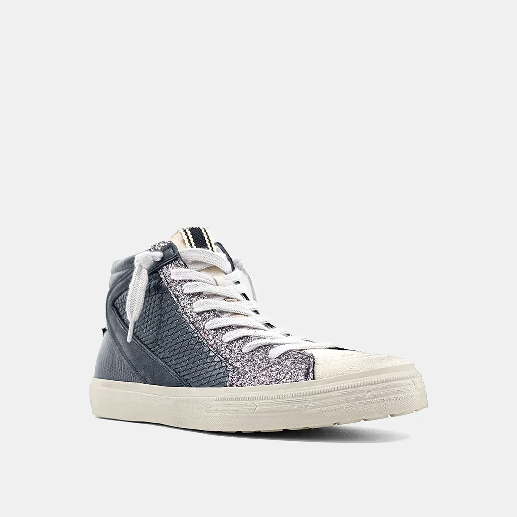 Rooney Black Snake Sneaker