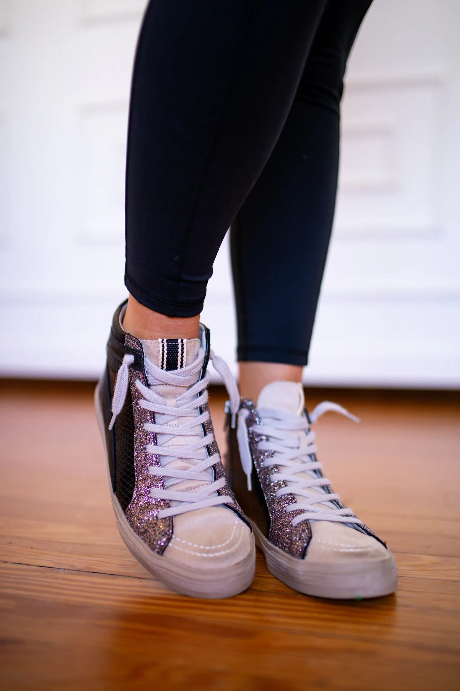 Rooney Black Snake Sneaker