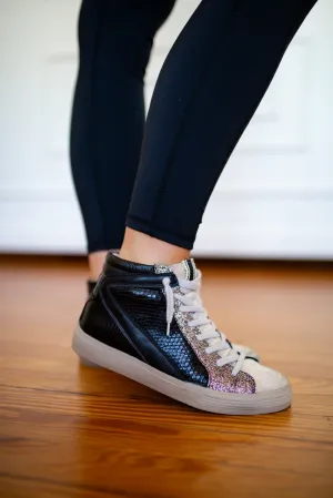 Rooney Black Snake Sneaker