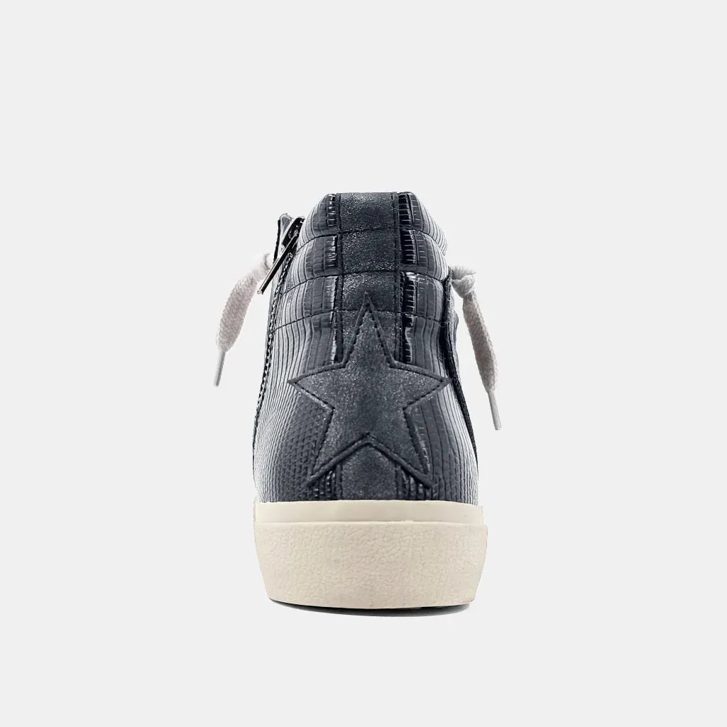 Rooney Black Snake Sneaker