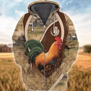 Rooster 3D All Over Printed Shirts - NTQ